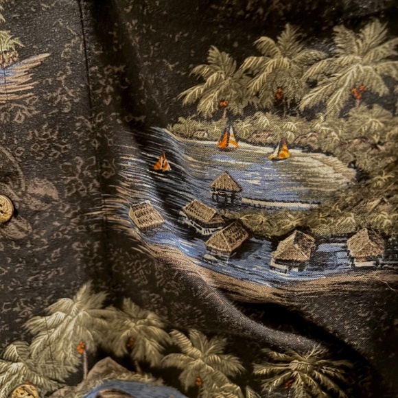 Beach Design Button Down Shirt - Picture 11 of 13